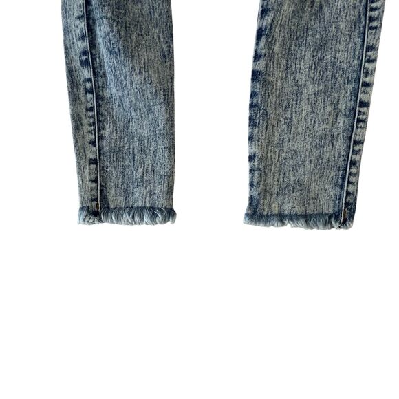Forever 21 Jeans Women 24 Mid Rise Distressed Destroyed Skinny Stretch (W20 L27) - Picture 11 of 16